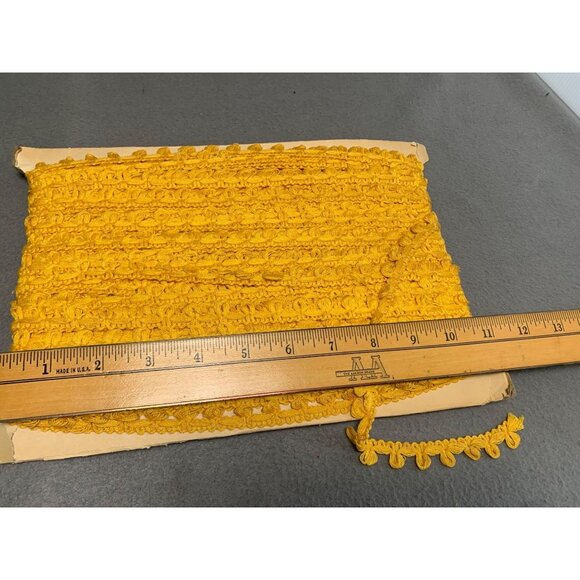Yellow Pom Pom Trim Lace 156 Feet - Picture 4 of 6
